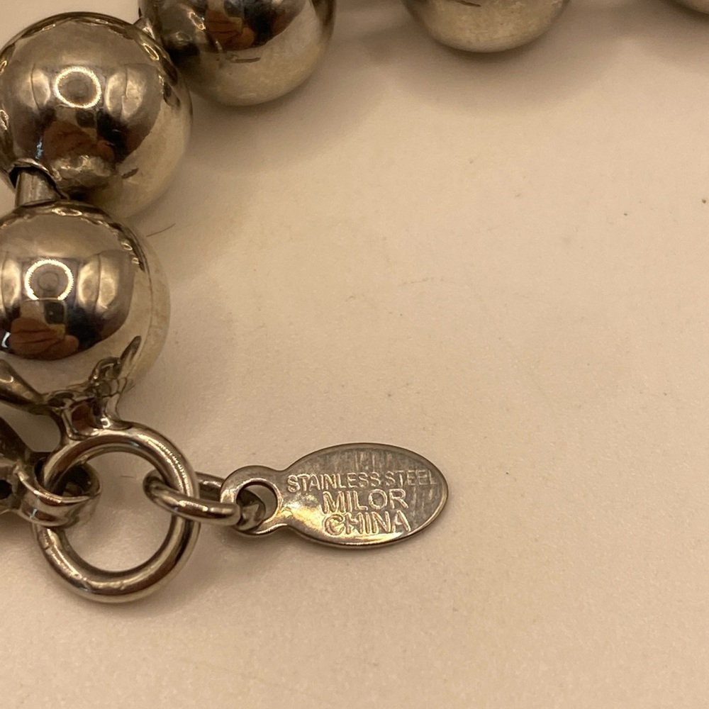 Milor Stainless Steel 10mm Ball Bead 20" - Picture 5 of 8